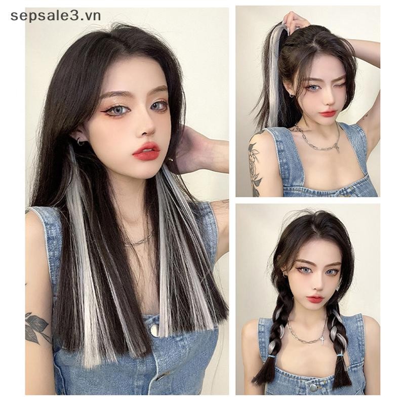 # VN # 60cm Kẹp Nối Tóc Trong Tóc Dài Thẳng Tai Tóc Giả Kẹp Tổng Hợp Phần Nối Tóc Phụ Kiện Kẹp Tóc.