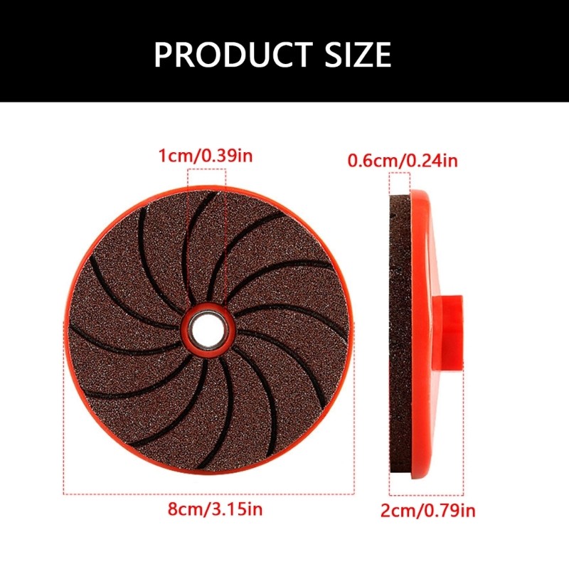 MIS Carborundum Bộ dụng cụ đánh bóng mặt bàn khô ướt cho máy mài góc