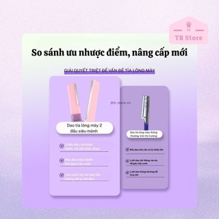 Dao cạo Gecomo 2 đầu đa năng siêu mảnh - Cạo lông mặt, chỉnh sửa chân mày