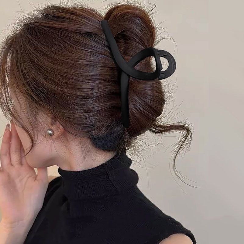 Kẹp Tóc / Kẹp Càng Cua To Lớn 15cm Acrylic Đen Thời Trang Hàn Quốc Cho Nữ - Phụ Kiện Tóc