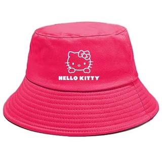 Hello Kitty Mũ Xô Mũ Trẻ Em Mùa Hè Mặc Hoạt Hình Mũ Câu Cá Du Lịch Đi Biển Mũ Chống Nắng