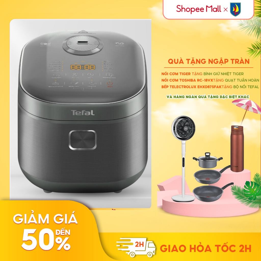 Ảnh Nồi cơm điện tử cao tần Tefal RK818A68 - 1.8L - Lòng nồi niêu - Giữ ấm 12h - Bảo hành 2 năm 1