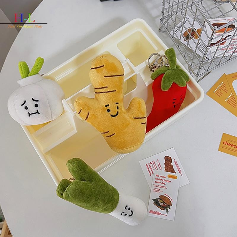 [XZNZMM] Móc khóa búp bê sang trọng Hoạt hình rau dễ thương Móc khóa điện thoại ô tô Mặt dây chuyền quyến rũ Phụ kiện quà tặng LMWU