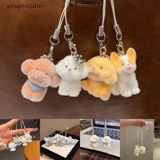 Airspecutin 3D Đổ Xô Động Vật Dễ Thương Mặt Dây Điện Thoại Dây Keycord Charm Móc Chìa Khóa DIY Phụ Kiện Cô Gái Quà Tặng EN