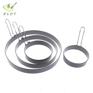 [ELOY] 9 / 10 / 15 / 20cm Khuôn Bánh Pancake Khuôn Kim Loại Chiên Trứng Shaper Chống Dính Vòng Nấu Trứng VN