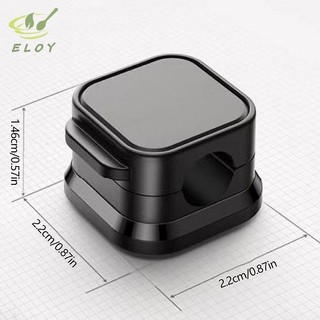 [MAO] 6 Kẹp Quản Lý Cáp Từ Màu Đen Để Bàn Nhiều Màu & Móc Treo Tường Cho Dữ Liệu Điện Thoại & Sạc VN