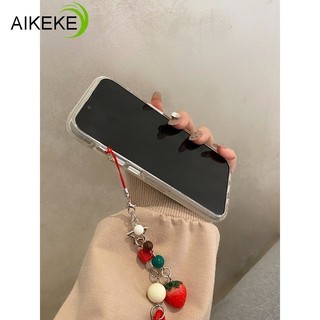 Vỏ Thỏ Dễ Thương Cho OnePlus 13 12 11R 10R 10T Ace 5 3 2 Pro 2V Đua Xe Dễ Thương Vòng Tay Dâu Tây Vỏ Điện Thoại Vỏ Dâu Tây Kem Trắng Trong Suốt Ốp Lưng
