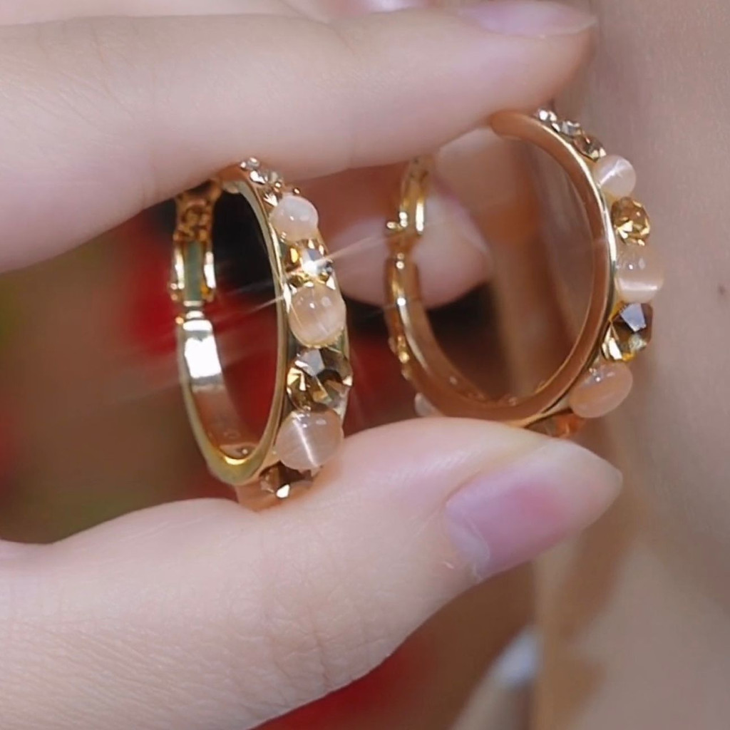 Bông tai Opal thời trang Tính khí Bông tai nữ độc đáo