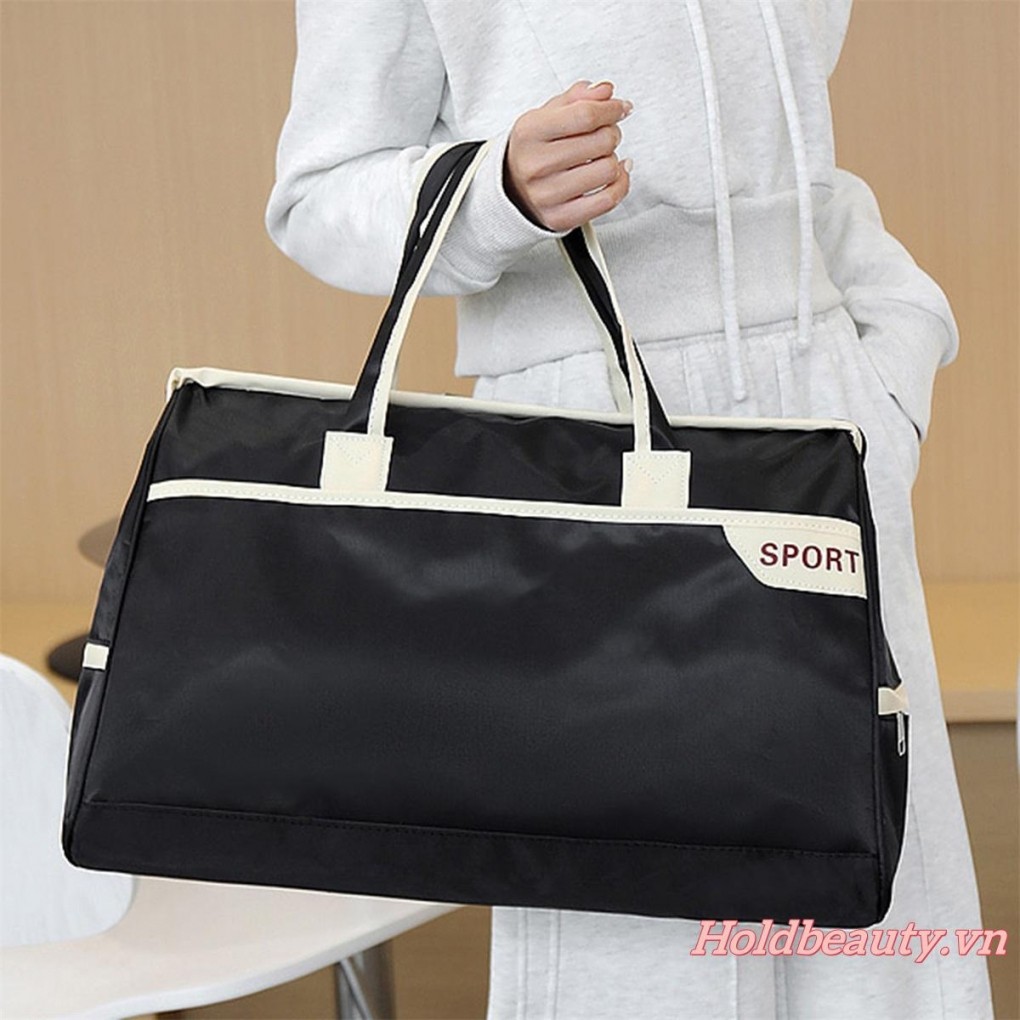 Túi Duffel du lịch Túi qua đêm Túi Tote tập thể dục có dây kéo dung tích lớn dành cho nữ và nam giới