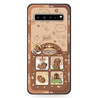 Thiết Kế Thời Trang Ốp Điện Thoại Bền Đẹp Cho Samsung Galaxy S10 5G / SM-G977N Ốp Lưng TPU Chống Va Đập Chống Bụi Bảo Vệ Túi Điện Thoại Hoạt Hình Chống Sốc Bọc Toàn Bộ Silicon Chống Bụi Bẩn