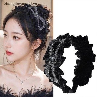 # yanddd # Băng đô cài nơ vải xếp li dành cho nữ Phụ kiện tóc thời trang khí chất thanh lịch kiểu Pháp.