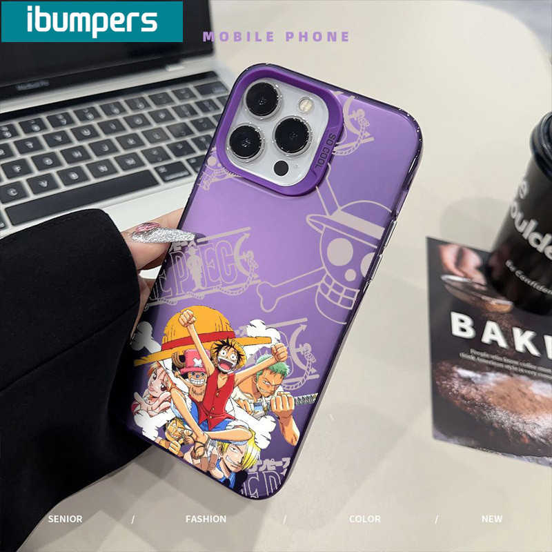 ibumpers Ốp Lưng IPhone Xinh Họa Tiết Một Mảnh Độc Đáo Ốp Điện Thoại IMD Cứng Trơn Chống Bẩn Chống Sốc Cho IPhone 16 15 14 12 13 11 Pro Max