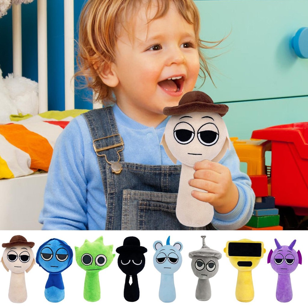 Sprunki Đồ Chơi Sang Trọng Sprunki Incredibox Trò Chơi Búp Bê Nhồi Bông Ngoại Vi Raddy Simon Tunner Jevin Đen saixit2vn