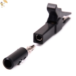 [Gou] 4 Kẹp cá sấu 55mm + Đầu dò kiểm tra phích cắm chuối 4mm Kẹp cáp VN
