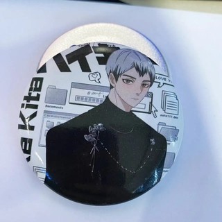 Anime Haikyuu Bóng chuyền trung học Kozume Miya Suna Rintaro Huy Hiệu Nút Cài Cài Áo Cosplay Bộ Sưu Tập Đồ Chơi Túi Trang Trí Quà Tặng 58mm