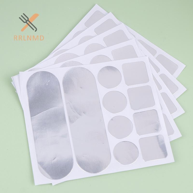 Rrlnmd 5 Miếng Dán Nồi Inox Tự Dính Sửa Chữa Băng Nồi Miếng Dán Chống Thấm Nước Chịu Nhiệt Độ Cao Băng Lá Nhôm MỚI