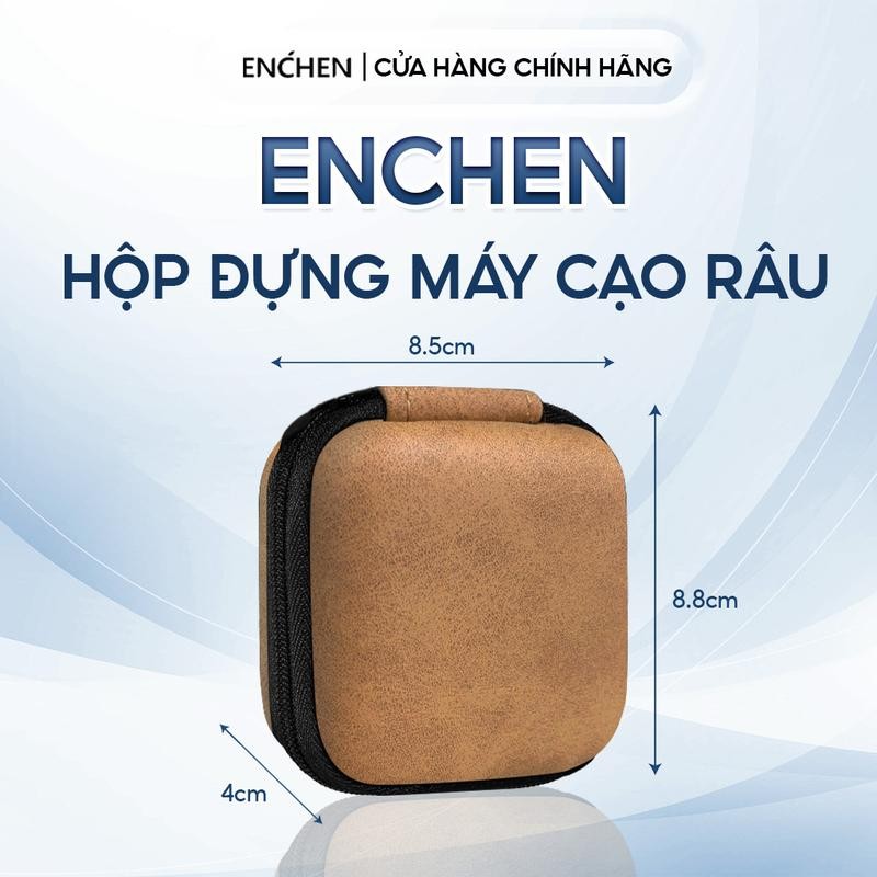 Ảnh Hộp đựng máy cạo râu Enchen mini - chất liệu EVA - 8.5 x 8.8 x 4cm - Nâu, Đen 2