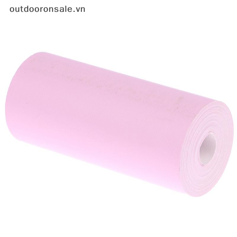 [Outdooronsale] Máy in cầm tay 3 cuộn Giấy in nhãn nhiệt 57x25mm Nhãn dán DIY [VN]