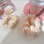 Luimo Hai Lớp Lụa Organza Scrunchies Hoa Ngọt Ngào Tóc Cho Bé Gái Đuôi Ngựa Giá Đỡ Dây Cao Su Dây Buộc Tóc Phụ Kiện Tóc SBS