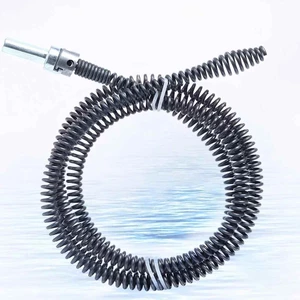 Dây lò xo thông cống hiệu quả thép Mangan dùng máy khoan kèm tay văn thủ công