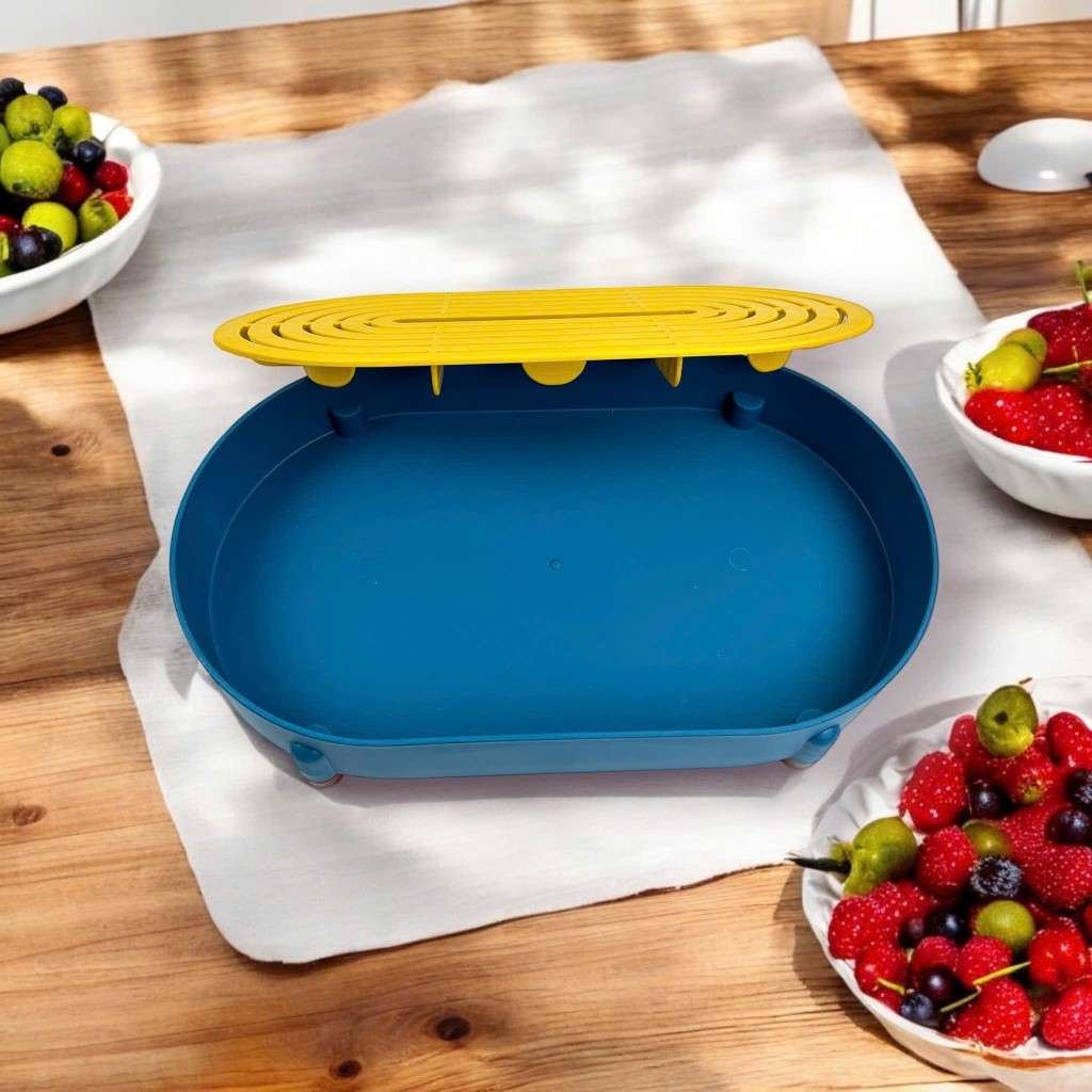 Khay Trà Oval Vinh Nam Plastic Khay Để Bộ Ấm Trà, Khay Trái Cây Nhựa Cao Cấp, Khay Nước Mời Khách
