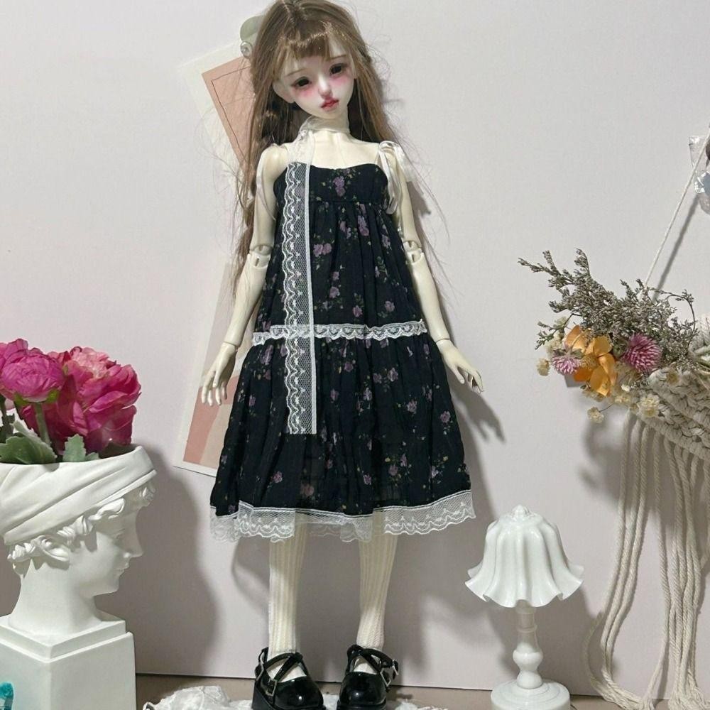 SEYAWSON Dây Đeo Ren Hoa, Búp Bê Handmake Thời Trang Quần Áo Thanh Lịch, Mini 5 Màu Chất Lượng Cao Mặc Thường Ngày Búp Bê Công Chúa Váy Dài Cho 1 / 4 1 / 6 BJD 30 / 45cm Búp Bê