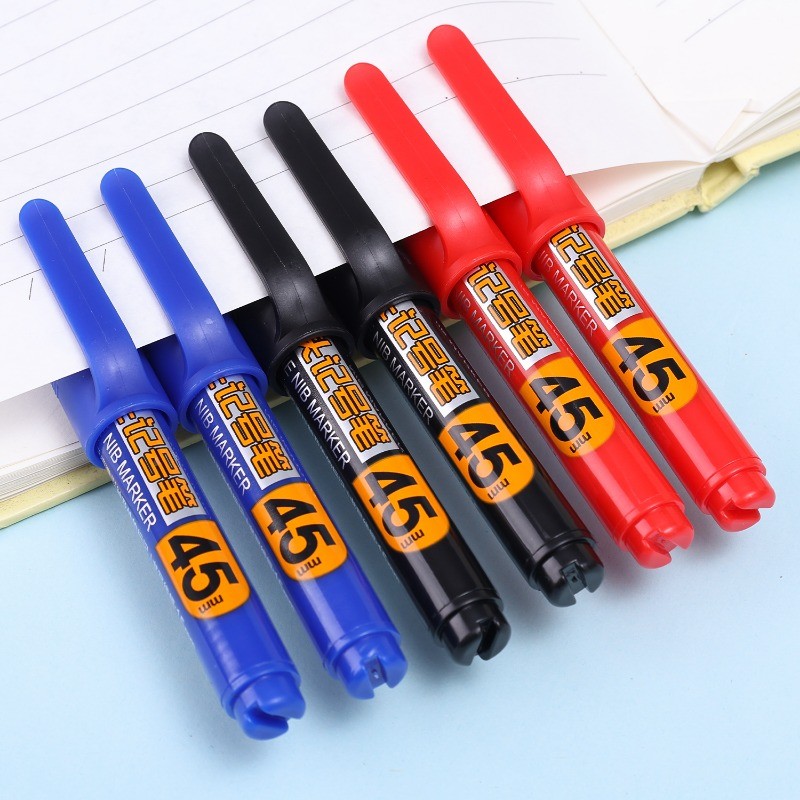 [Nổi bật] Bút đánh dấu mực bổ sung 3 màu 45mm - Đồ dùng học tập văn phòng - Bút vẽ đầu dài - Thường trực, dầu, chống thấm nước, sấy nhanh - Dụng cụ chế biến gỗ lỗ sâu