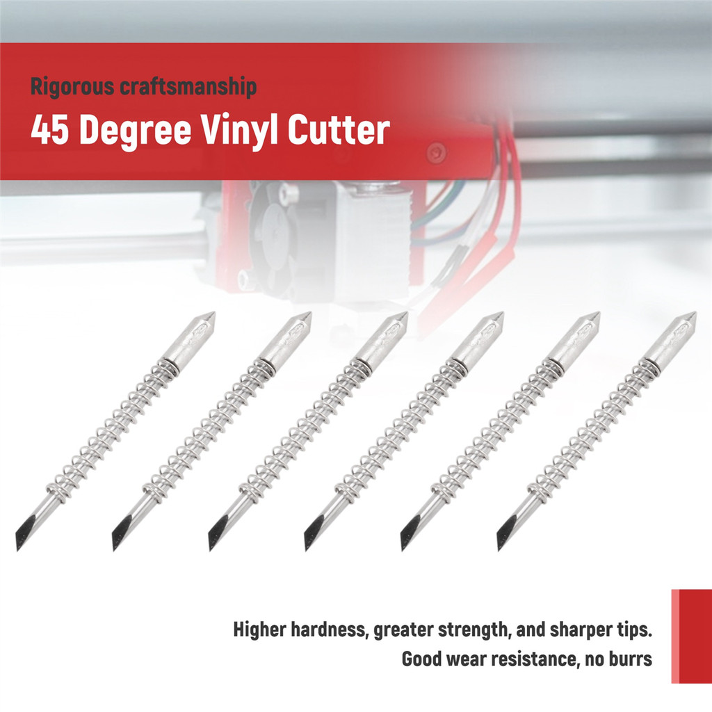 100 Chiếc 45 Độ Vinyl Cắt Máy Viền Lưỡi Cho Graphtec CB09U CB09 Silhouette Cameo Cắt Dao Cho Máy Làm
