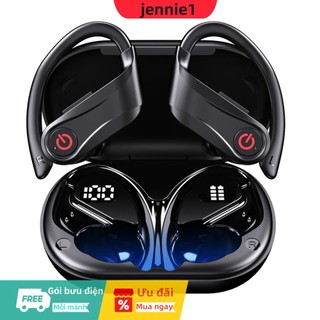 Tai nghe BT 5.3 Tai nghe chống nước Tai nghe nhét tai để chạy bộ thể thao Phòng tập thể dục O [jennie1.vn]