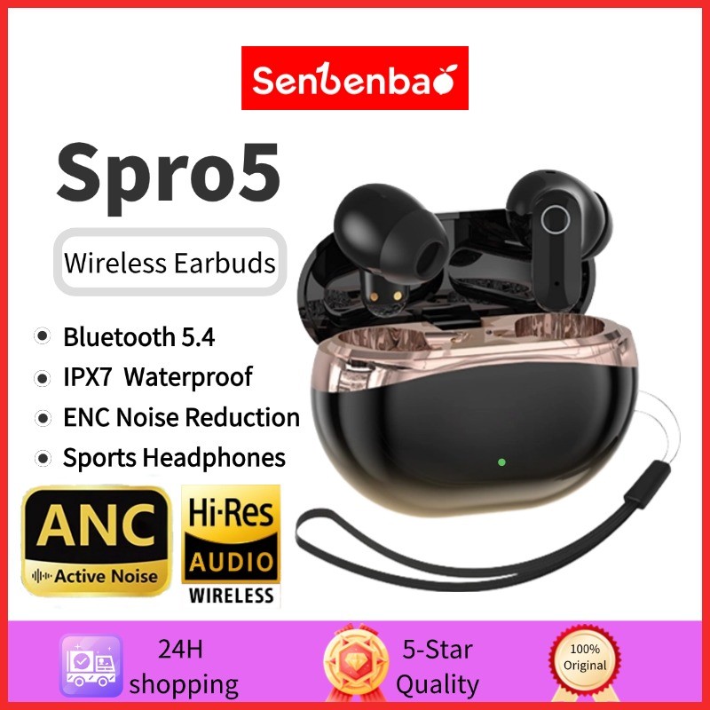 Tai nghe không dây Senbenbao ST-pro5TWS Tai nghe không dây Gương tai nghe Bluetooth 9D HiFi có Mic khử tiếng ồn thông minh