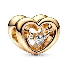 Có hàng [2024 Mẫu mới có sẵn] Vòng tay charm bạc S925 / Charm vòng tay hình trái đào tinh xảo