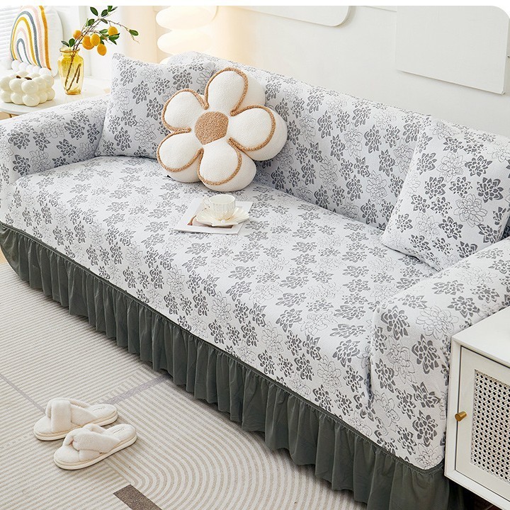 Đàn Hồi In Hình sofa Slipcover Có Váy Bảo Vệ Co Giãn sofa Bao Chống Trơn Trượt Full Cover Bụi sofa Cho Phòng Khách Trang Trí Nhà