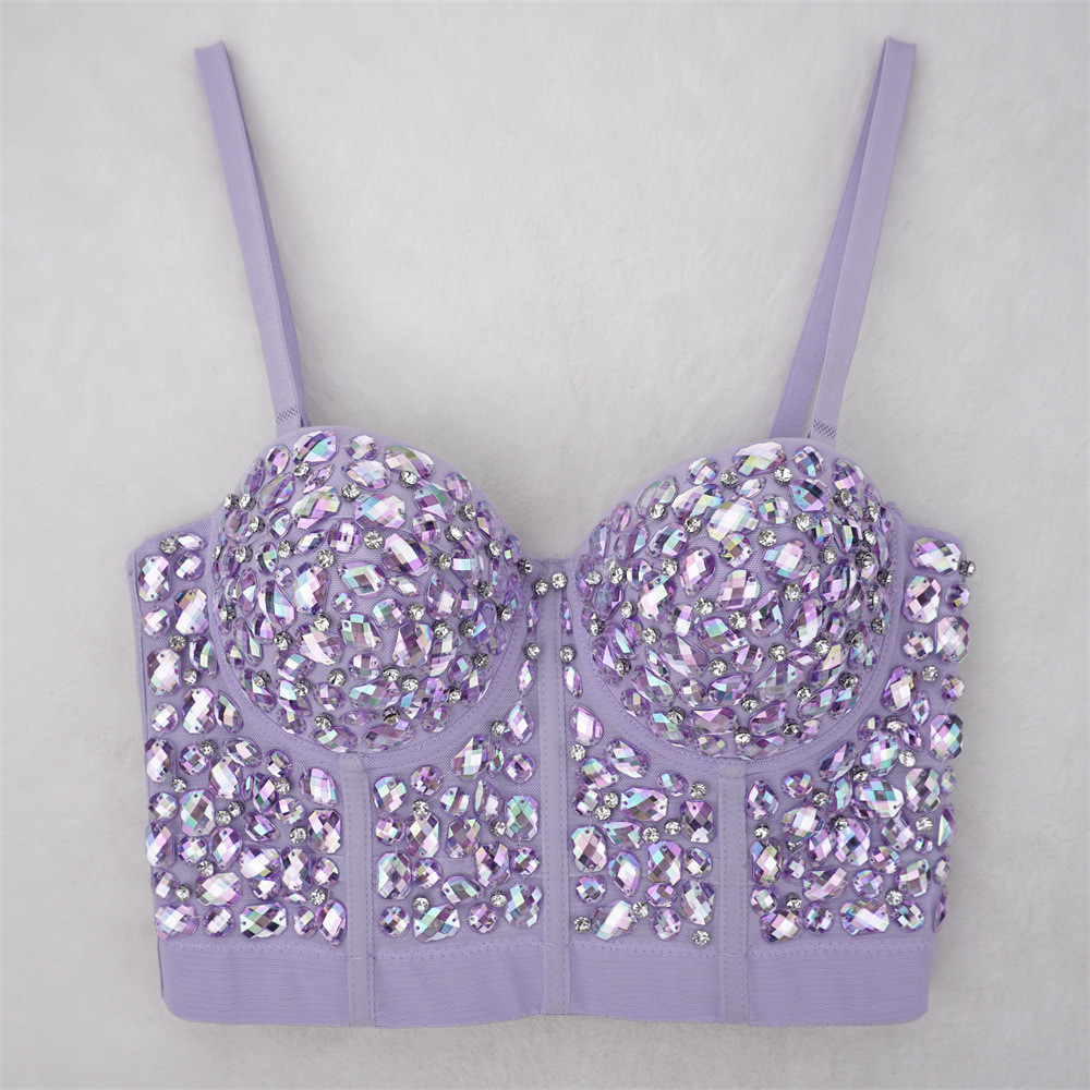 Bán Thiết Kế Sense Niche Pure Desire Nightclub Tube Top Đính Hạt Sáng Kim Cương Phù Hợp Với Sling Ngoài Mặc Kỳ Nghỉ Carnival Top