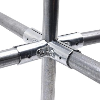 FEIYING 1 Cái Khớp Ống, Đầu nối ống mạ kẽm bằng thép Carbon 20 / 25 / 32mm, Phần cứng nội thất kẹp cố định tròn