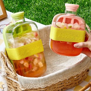 Khuôn Khay Đá Silicone Bình Nước Đá Viên 2 Trong 1,Khuôn Silicon Cấp Thực Phẩm Loại Báo Chí Khay Đá
