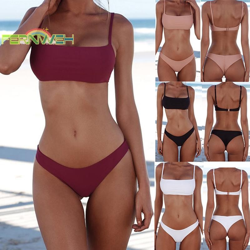 [Fernweh] Bộ Bikini gợi cảm mới chắc chắn Bộ đồ bơi nữ Bộ đồ bơi thời trang Đồ bơi hai mảnh Bộ đồ tắm nữ Biquini XL [MỚI]