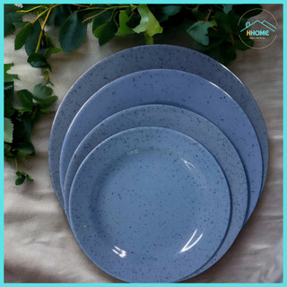 Dĩa Nhựa Melamine Tròn Cạn Nhiều Màu (Nhiều Size 13.5cm - 27.5cm) - Đựng Cơm Sườn, Thức Ăn