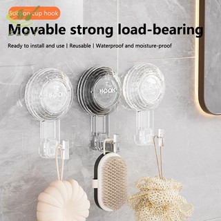 [MAO] 1 Móc Cốc Hút Mạnh Có Lỗ Đấm Chân Không Dính Trên Mặt Sau Cửa Phòng Tắm Dấu Vết Dán Tường Phòng Tắm VN