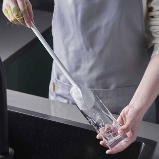 [ELOY] Bàn chải làm sạch có thể uốn cong Cốc chà sàn Dụng cụ làm sạch nhà bếp Tay cầm dài Chai uống nước Bàn chải làm sạch cốc thủy tinh VN