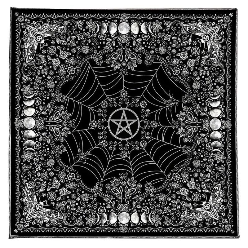 ELEGA Mặt Trăng Hoa Ngôi Sao Chiêm Tinh Khăn Trải Bàn Tarot Bói Toán Khăn Trải Bàn Altars Vải Bói Toán Bảng Trò Chơi Accessorie