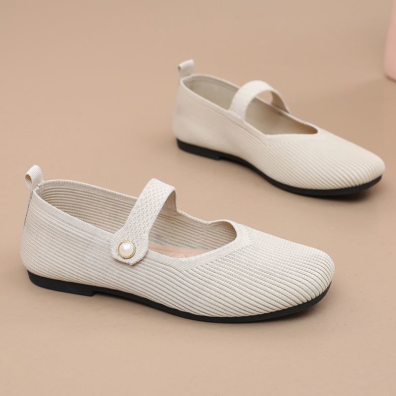 Giày vải Bắc Kinh cũ thoáng khí, đế mềm, chống trơn trượt, slip-on, 25.5.11