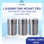 Lọ Đựng Tăm/Hạt Tiêu Inox 304 Cao Cấp – Chống Gỉ, An Toàn Vệ Sinh, Nắp Xoay Tiện Dụng