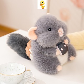 PLUS✨Chất lượng cao✨Dễ Thương Chinchilla Sang Trọng Đồ Chơi Vui Nhộn Chinchillas Ôm Hạt Dưa Cà Rốt Búp Bê Sang Trọng Trao Đổi Đồ Chơi Quà Tặng Trẻ Em Quà Tặng Sinh Nhật Cặp Đôi