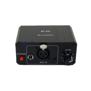 Micrô động Bộ khuếch đại Mic ngưng tụ Âm thanh M-20 48V Phantom Sạc điện màu đen cho loa Card âm thanh trực tiếp