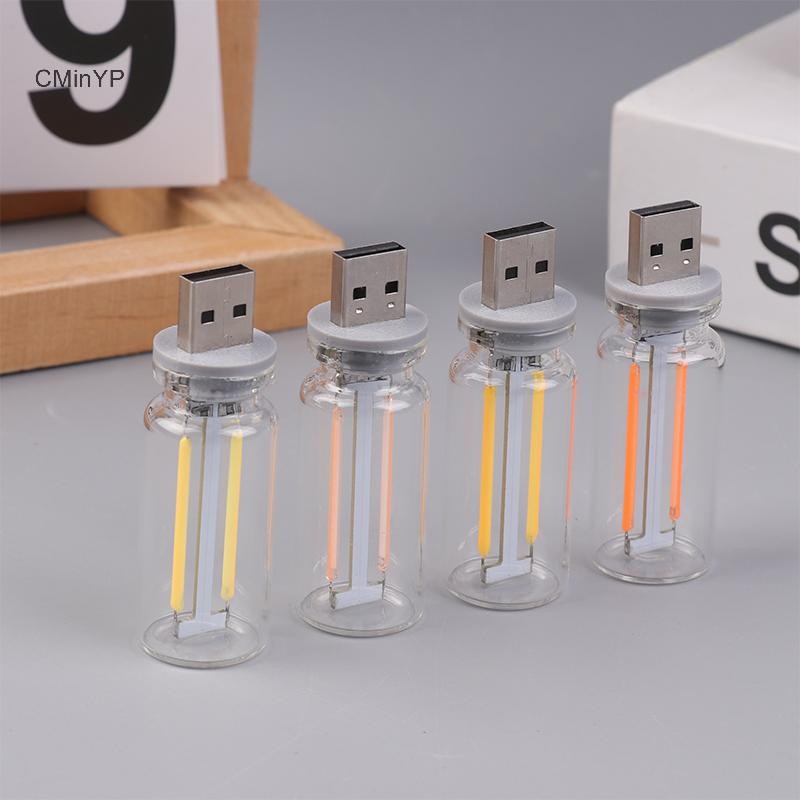 Cminyp Retro USB LED Dây Tóc Cảm Ứng Làm Mờ Bóng Đèn 5V Retro LED Edison Bóng Đèn Ngủ Cắm Trại Sợi đốt Trang Trí LED Lighg Glory