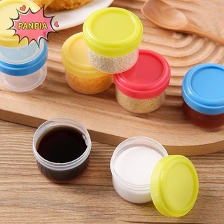 Pnpia 4 35ml Salad Hộp Đựng Để Đi Nhựa Xoắn Top Nước Sốt Gia Vị Hộp Đựng Có Nắp Hộp Cơm Trưa Phụ Kiện Boutique