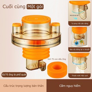 Đầu nối ống thoát nước bồn rửa chén chống mùi hôi đa năng tiện dụng 9.5x4.8cm,bộ lọc cống,Chống mùi SUNND