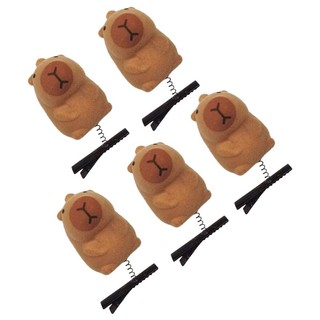 DE Bộ 5 Trang Sức Tóc Thời Trang Capybara Kẹp Tóc Động VẬt