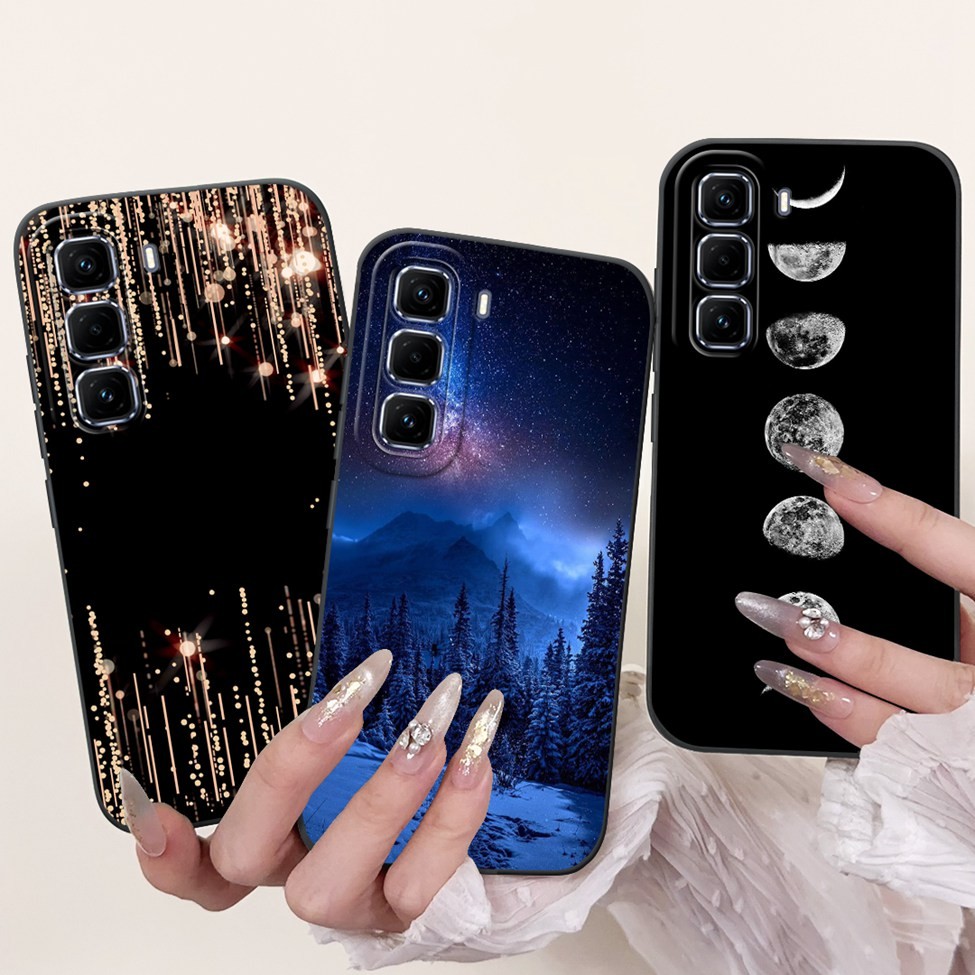 Ốp điện thoại Infinix Hot 50 Pro + 4G X6880 Ốp điện thoại thẩm mỹ Infinix Hot 50 Pro Plus Ốp điện thoại hình mèo dễ thương thời trang Vỏ silicon chống sốc sang trọng