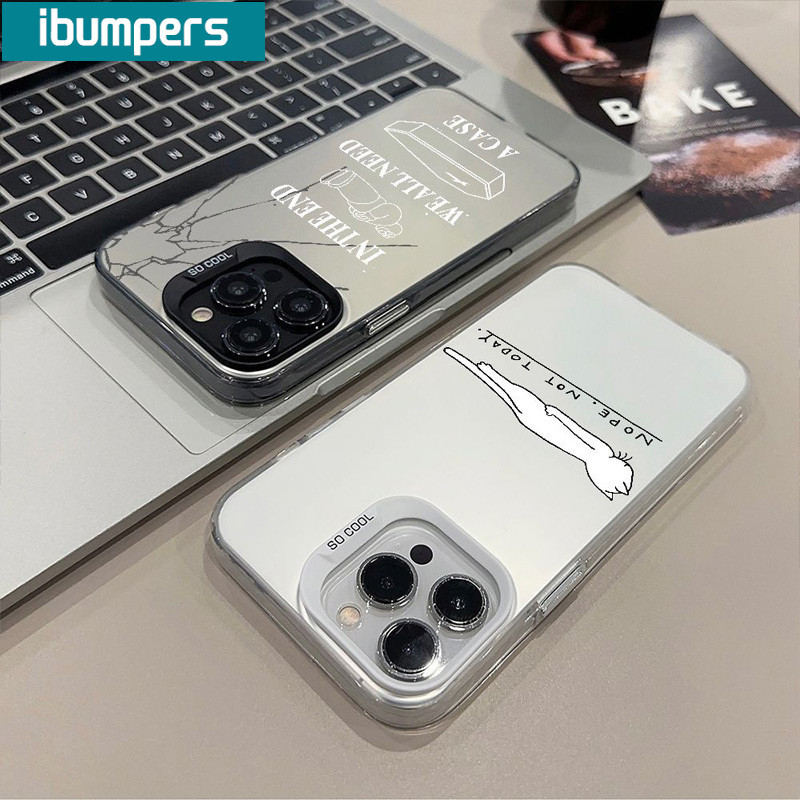 ibumpers Ốp Lưng IPhone Ngộ Nghĩnh Độc Đáo Họa Tiết Hoạt Hình Ốp Điện Thoại IMD Cứng Trơn Chống Bẩn Chống Sốc Cho IPhone 16 15 14 12 13 11 Pro Max